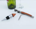 Lutong Professional Wine Opener Corkscrew w/Foil Cutter & Cap Remover Brown by Deal US
