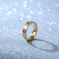 YNAAIAA 18K Gold Stainless Steel CZ Promise Ring for Women Size 9 by Deal US