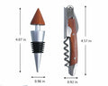 Lutong Professional Wine Opener Corkscrew w/Foil Cutter & Cap Remover Brown by Deal US