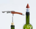 Lutong Professional Wine Opener Corkscrew w/Foil Cutter & Cap Remover Brown by Deal US