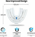 VWHITE U Shaped Replacement Head Ultrasonic Toothbrush White Adult Soft Silicone by Deal US