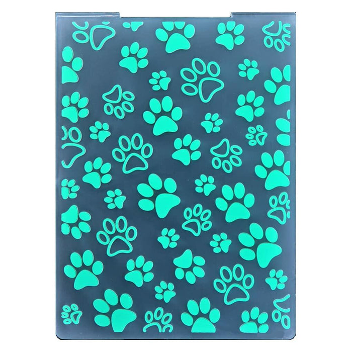 DDOUJOY 8pcs Embossing Folders Cat Paw Pineapple Tree Colorful Plastic by Deal US