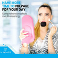 VWHITE U Shaped Replacement Head Ultrasonic Toothbrush White Adult Soft Silicone by Deal US