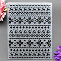 DDOUJOY Snowflake Deer Christmas Plastic Embossing Folder for Card Making by Deal US