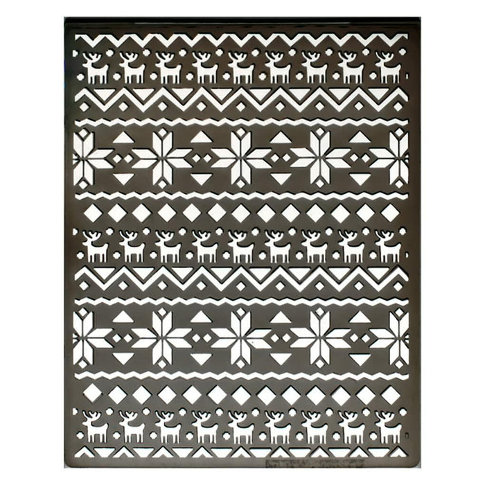 DDOUJOY Snowflake Deer Christmas Plastic Embossing Folder for Card Making by Deal US
