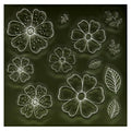 DDOUJOY Flowers Leaves Background Clear Silicone Stamps for Card Making by Deal US