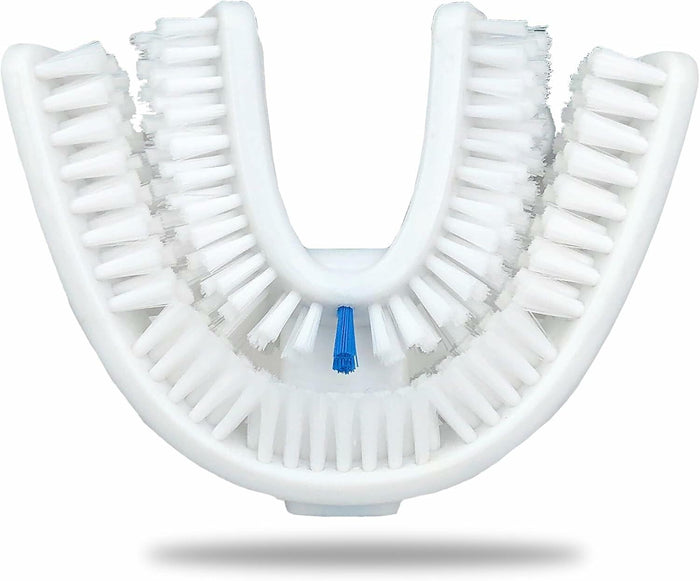 VWHITE U Shaped Replacement Head Ultrasonic Toothbrush White Adult Soft Silicone by Deal US