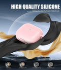 Seltureone AirPods 4 Case Soft Silicone Shockproof Keychain Pink 2024 by Deal US