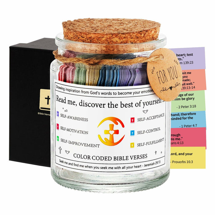 Prayer Cards Bible Verse Jar Spiritual Christian Gift Personal Growth by Deal US