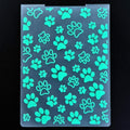 DDOUJOY 8pcs Embossing Folders Cat Paw Pineapple Tree Colorful Plastic by Deal US