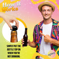 Nightcap Drink Spiking Prevention Bottle Caps Silicone Beer Wine 2 Pack by Deal US