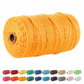 POZEAN 3mm Macrame Cord 220 Yards 100% Cotton Rose Red Cotton Yarn by Deal US