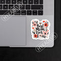 HYKADEUS in My Pregnant Era New Mom Waterproof Vinyl Stickers 3x2.5in 3Pcs by Deal US