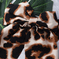 Sdopbinbin Leopard Hair Bow Clip Large Long Tail Barrette Women Girls by Deal US
