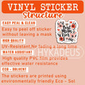 HYKADEUS in My Pregnant Era New Mom Waterproof Vinyl Stickers 3x2.5in 3Pcs by Deal US