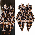 Sdopbinbin Leopard Hair Bow Clip Large Long Tail Barrette Women Girls by Deal US
