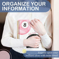 SNNDER Inspirational Notebook Hardcover Pink 5.5x8.3 Inch by Deal US
