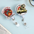 Ldcttcy 5 Pcs Retractable Badge Reel Name Tag ID Clip Holder Cute Animals by Deal US