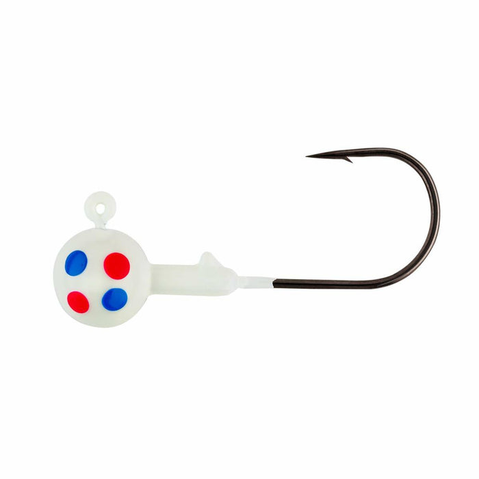 Northland Tackle Gum-Ball Jig 1" 1/16oz #4 HK 6 Pack Super-GLO Blue Wonder by Deal US
