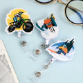 Ldcttcy 5 Pcs Retractable Badge Reel Name Tag ID Clip Holder Cute Animals by Deal US