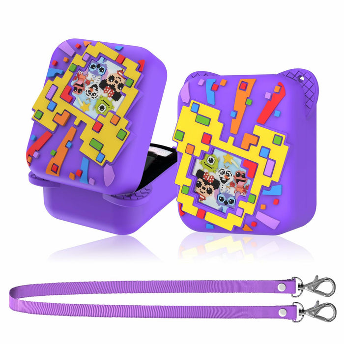 SKRVGOJFG Bitzee Disney Silicone Protective Case Purple with Lanyard by Deal US