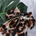 Sdopbinbin Leopard Hair Bow Clip Large Long Tail Barrette Women Girls by Deal US