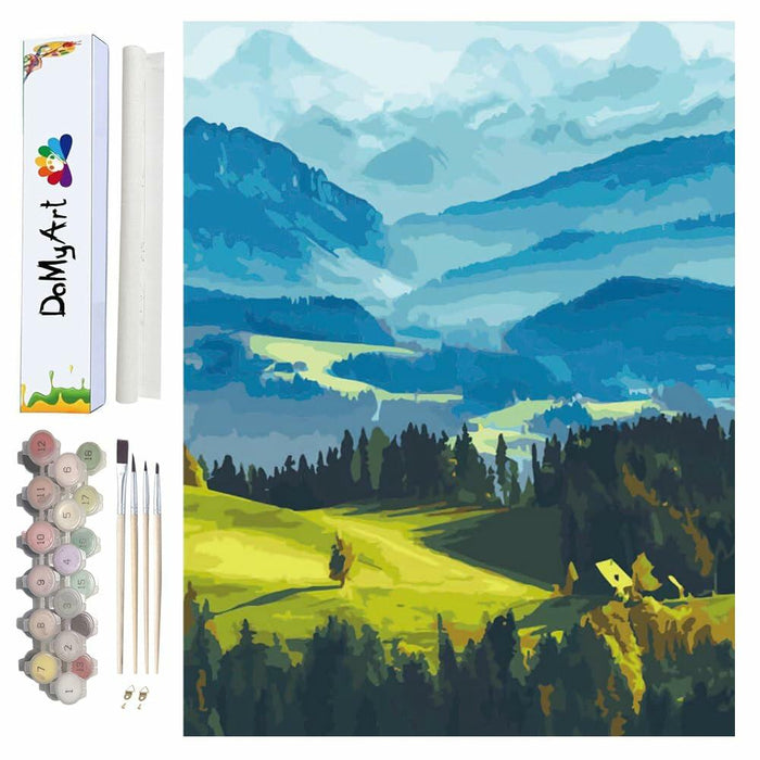 DoMyArt Paint by Numbers Kit Adult Beginner DIY Acrylic Nature 12x16 Framed by Deal US