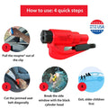 RESQME The Original Keychain Car Escape Tool, Made in USA, unisex-adult, by Deal US
