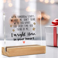 GTGIC Dog Memorial Gifts Clear Acrylic Desk Sign 4x4 Inches Polychrome by Deal US