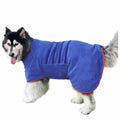 Periflowin Dog Drying Coat Bathrobe Towel Microfiber Blue-1 Size M by Deal US