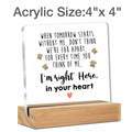 GTGIC Dog Memorial Gifts Clear Acrylic Desk Sign 4x4 Inches Polychrome by Deal US