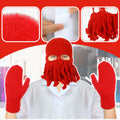 Newcotte Adult Lobster Doctor Costume Set Red White 3 Pcs by Deal US