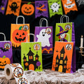 ZAEW Halloween Sticker Roll 500pcs 1.5" Round Colored Gnomes Decals by Deal US