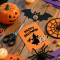 ZAEW Halloween Sticker Roll 500pcs 1.5" Round Colored Gnomes Decals by Deal US