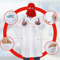 Newcotte Adult Lobster Doctor Costume Set Red White 3 Pcs by Deal US