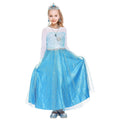 Tackview Girls Princess Costume Dress Blue with Handbag Crown Wand Size M by Deal US