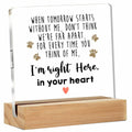 GTGIC Dog Memorial Gifts Clear Acrylic Desk Sign 4x4 Inches Polychrome by Deal US