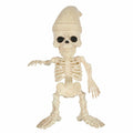 Seasons 12" Skeleton Gnome Figurine Halloween Decoration White Plastic by Deal US