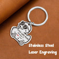 XgiftCreat Drive Safe Mom Keychain Small Letter Print Animal Pattern by Deal US