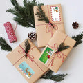 Taeekiy Christmas Gift Tag Stickers 300 Pcs Kraft Self Adhesive 2x3 by Deal US