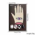 Halloween Press On Nails Short Square Ghost Pumpkin Bat Black Nails by Deal US