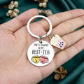 WXCATIM Best Friend Keychain Funny Friendship Gift Small Silver by Deal US