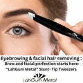 Sharp Pointy Eyebrow Tweezers Set Precision Slanted Black Facial Hair Tool by Deal US