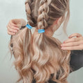 TANJY Black Hair Ties 100 Pcs Seamless Ponytail Holders Thick Hair by Deal US