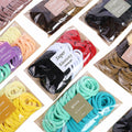 TANJY Black Hair Ties 100 Pcs Seamless Ponytail Holders Thick Hair by Deal US