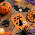 ZAEW Halloween Sticker Roll 500pcs 1.5" Colored Ghosts Round Decals by Deal US
