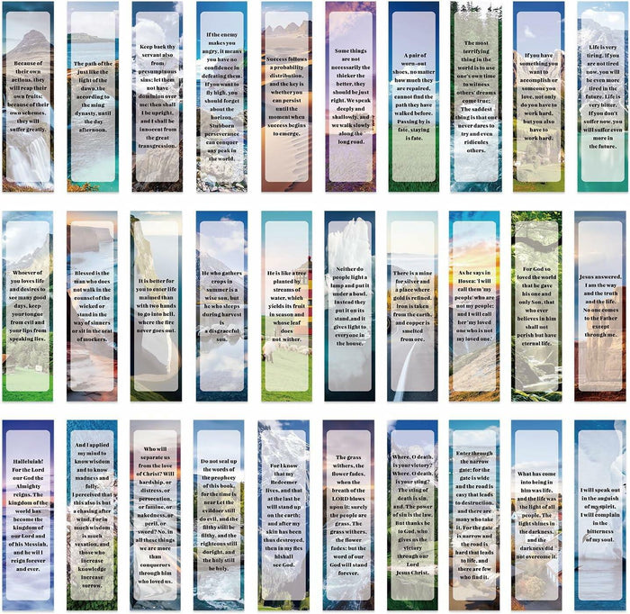 SUZLFTDZSW Christian Bible Verse Bookmarks Religious Inspirational 30pcs by Deal US