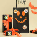ZAEW Halloween Sticker Roll 500pcs 1.5" Colored Ghosts Round Decals by Deal US