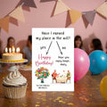BINVASDS Funny Birthday Card for Mom Grandma Women 50th-90th Age Humor White by Deal US