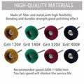 VZLQZJMKY 114 Pcs Wool Polishing Wheel Kit Rotary Tools 1/8" Shank Resin by Deal US
